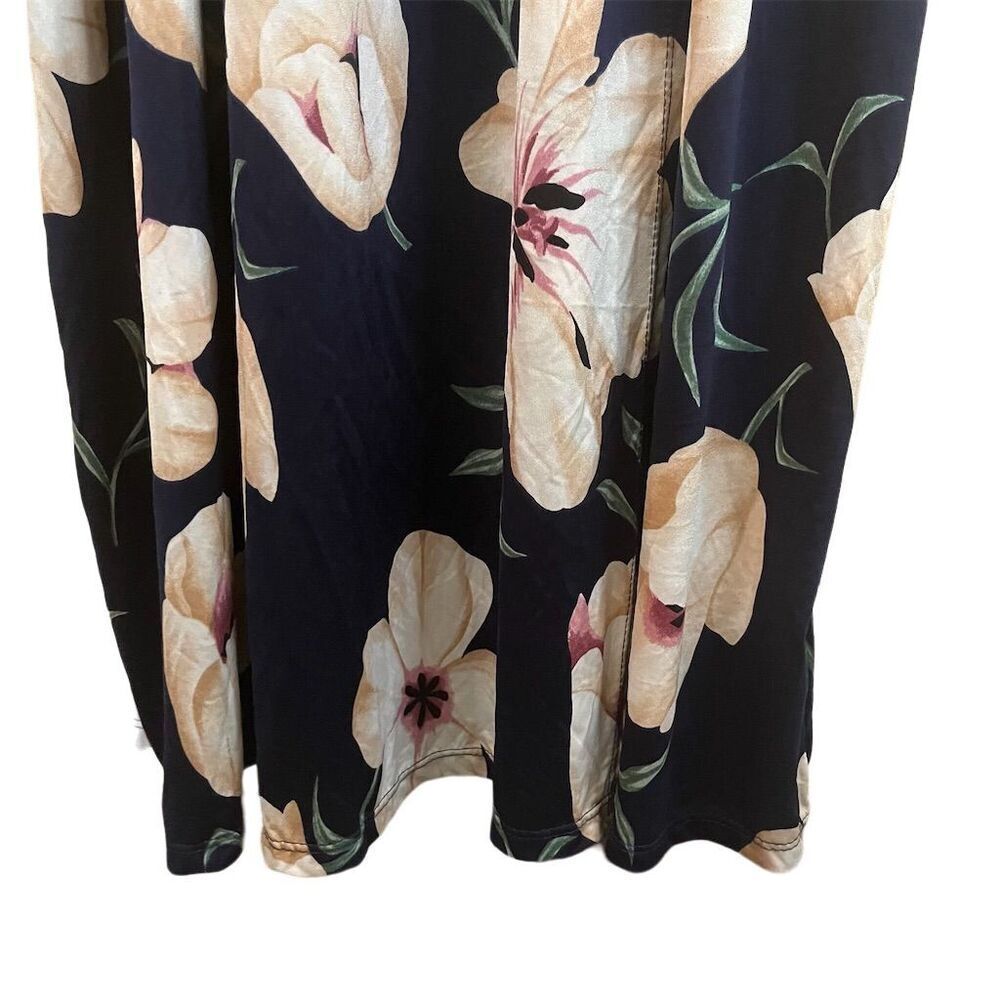 Nwt Fashion To Figure Plus 2x Floral Maxi Dress Long Sleeve V-Neck Career Church — image 8 of 8